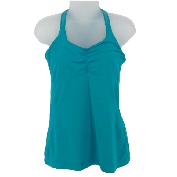 adidas Tops - Adidas Climalite Built in Bra Teal Tank Top Size M